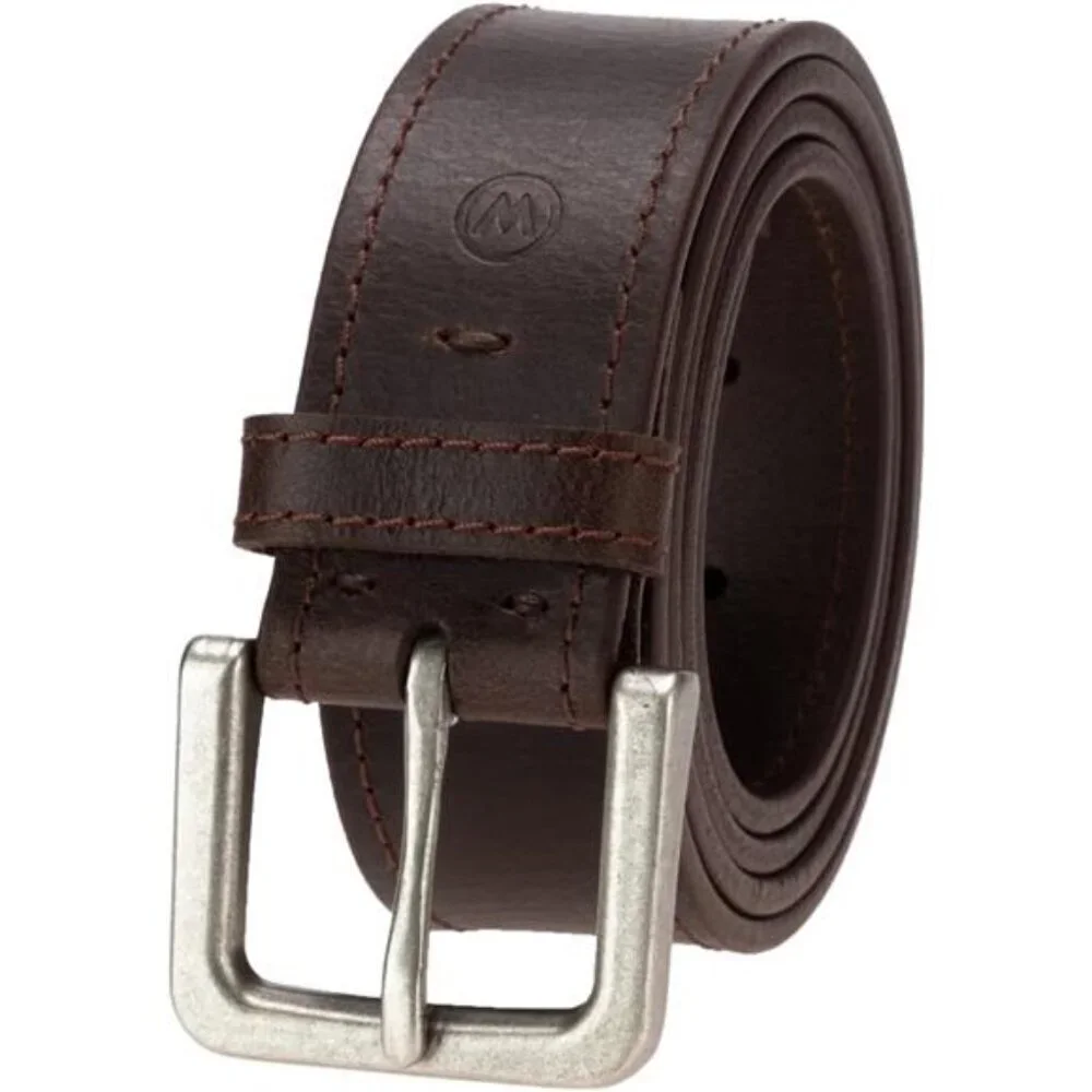 Mens Leather Belt Brown Casual Dress Jeans Rugged Classic Everyday Style